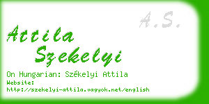attila szekelyi business card